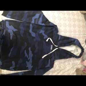 VS pink blue camo sweatshirt